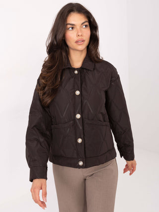 Kurtka-IT-KR-FL9626.77-ciemny brązowy