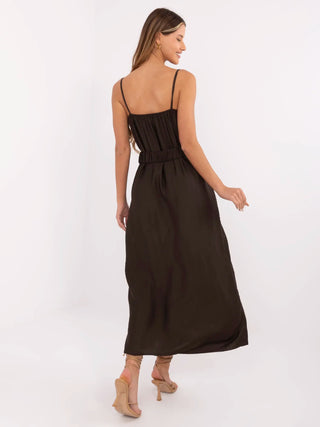 Sukienka-MI-SK-A6401.00-ciemny brązowy