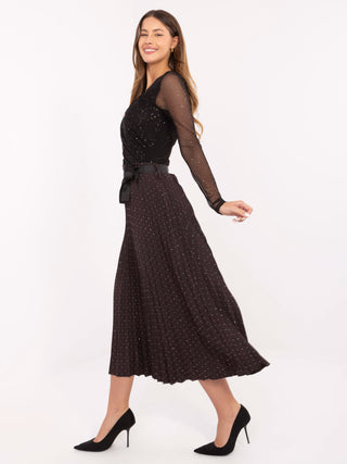 Spódnica-MI-SD-121402.59-ciemny brązowy