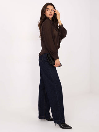 Koszula-MI-KS-A2818.09-ciemny brązowy