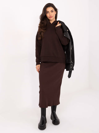 Spódnica-RV-SD-A212.53-ciemny brązowy