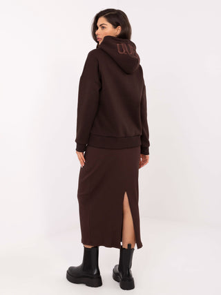 Spódnica-RV-SD-A212.53-ciemny brązowy
