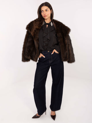 Bluzka-IT-BZ-28995.25-ciemny brązowy