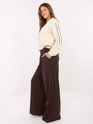 Spodnie dresowe-RV-DR-A613.69-ciemny brązowy