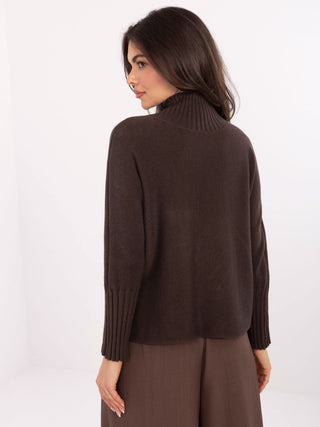 Sweter-IT-SW-8003.18P-ciemny brązowy