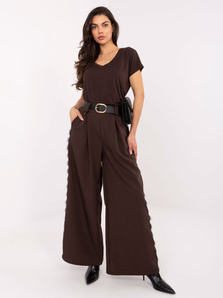 T-shirt-RV-TS-4832.47P-ciemny brązowy