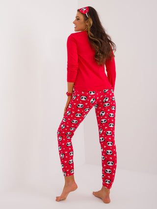 Piżama-CLM-PI-90160/2601.40P-czerwony