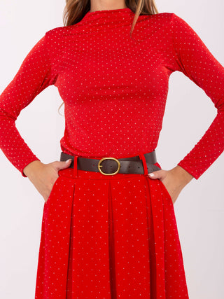 Spódnica-DHJ-SD-19720-1.32-czerwony