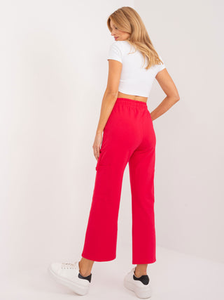 Spodnie dresowe-RV-DR-9676.89-czerwony