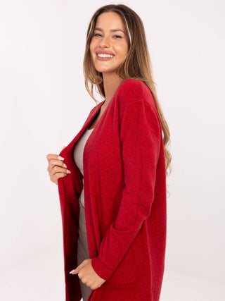 Kardigan-PM-SW-8310.12-czerwony