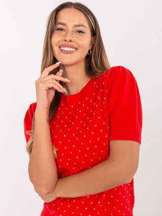 Sweter-PM-SW-PM-5060.06-czerwony