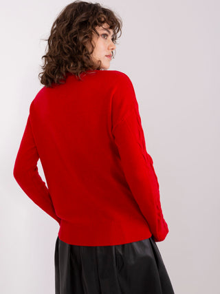 Sweter-AT-SW-2340.22-czerwony