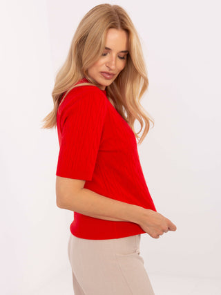 Sweter-PM-SW-N30085.34-czerwony