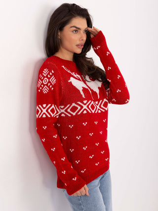Sweter-MI-SW-19128.34-czerwony