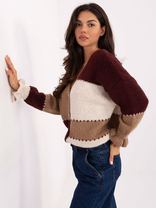 Sweter-MI-SW-0903.87-bordowy