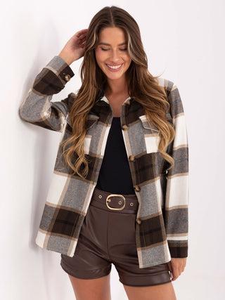 Koszula-MI-KS-9384.22-brązowy