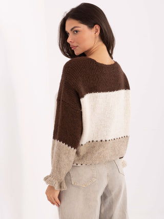 Sweter-MI-SW-0903.87-brązowy