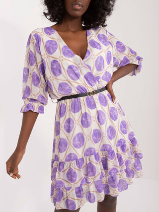 Sukienka-DHJ-SK-17370.83-jasny fioletowy