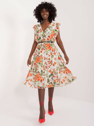 Sukienka-DHJ-SK-N13198-3.05P-pomarańczowy