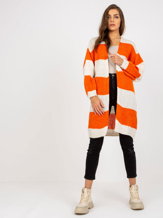 Kardigan-TW-SW-BI-M3022.29X-pomarańczowy