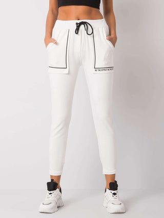 Spodnie dresowe-RV-DR-7035.70-ecru