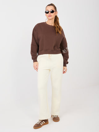 Spodnie dresowe-NS-DR-NS26101.12-ecru