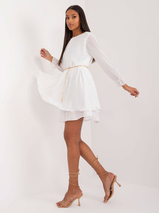 Sukienka-DHJ-SK-17170.00-ecru