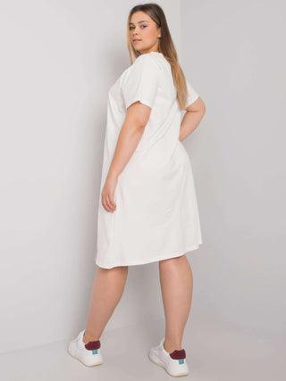 Sukienka-RV-SK-6661.40-ecru