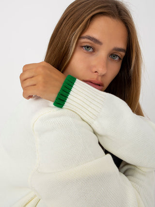 Sweter-LC-SW-0340.42P-biało-zielony