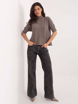 Sweter-MI-SW-0512.77-ciemny bezowy