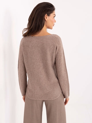 Sweter-IT-SW-2219.63-ciemny bezowy