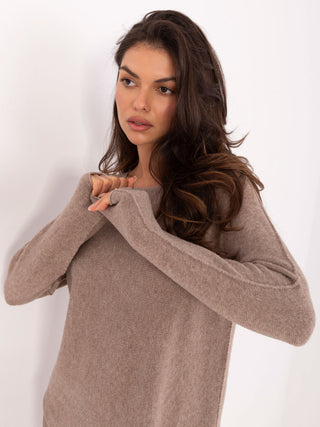 Sweter-IT-SW-2219.63-ciemny bezowy