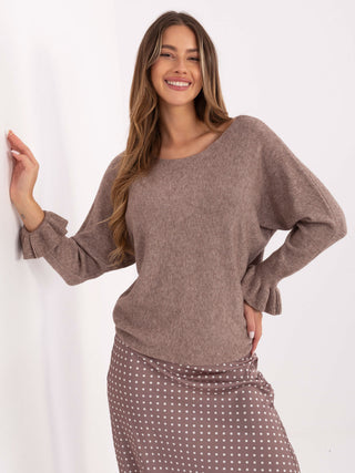 Sweter-IT-SW-99717.89-ciemny bezowy