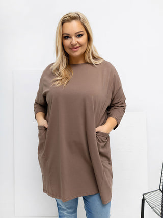Bluzka-RV-BZ-A1076.00-ciemny bezowy