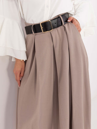 Spódnica-IT-SD-19720.17P-ciemny bezowy