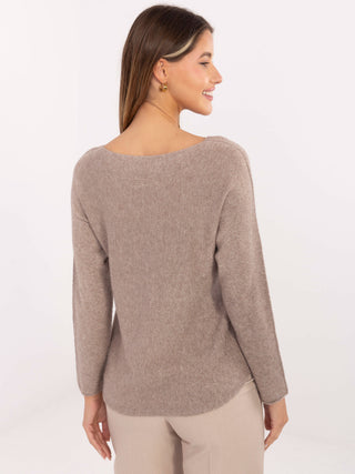 Sweter-IT-SW-0110.84-ciemny bezowy