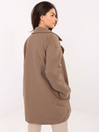 Płaszcz-IT-PL-A9582.86-ciemny bezowy