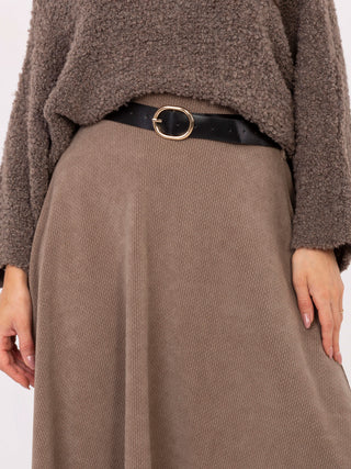 Spódnica-IT-SD-FL9838.49-ciemny bezowy