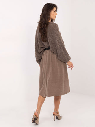 Spódnica-IT-SD-FL9838.49-ciemny bezowy