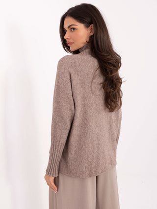Sweter-IT-SW-8003.18P-ciemny bezowy
