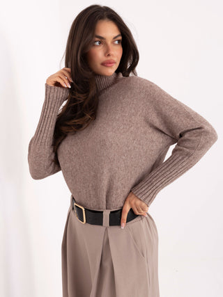 Sweter-IT-SW-8003.18P-ciemny bezowy