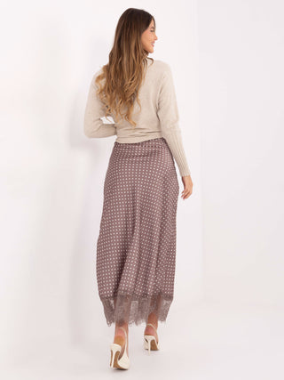 Spódnica-MI-SD-4213.52-ciemny bezowy