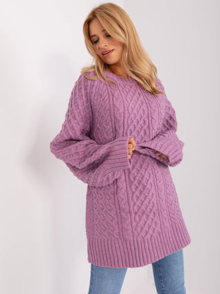 Sweter-AT-SW-2367-2.64P-fioletowy