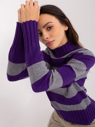 Sweter-PM-SW-JK7453.06-fioletowy