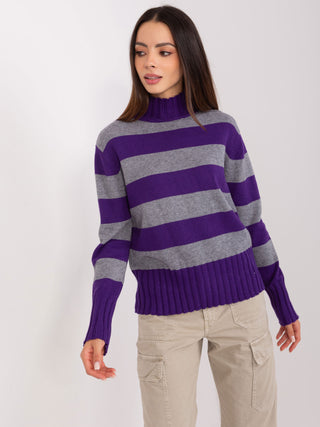 Sweter-PM-SW-JK7453.06-fioletowy
