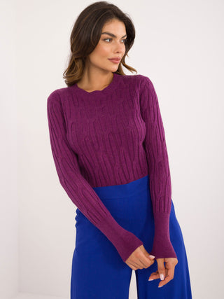 Sweter-AT-SW-2338-2.61-fioletowy