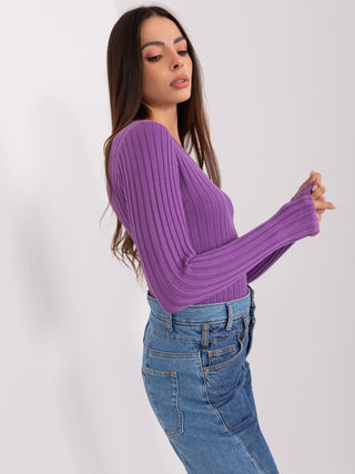 Sweter-PM-SW-PM1089.09P-fioletowy