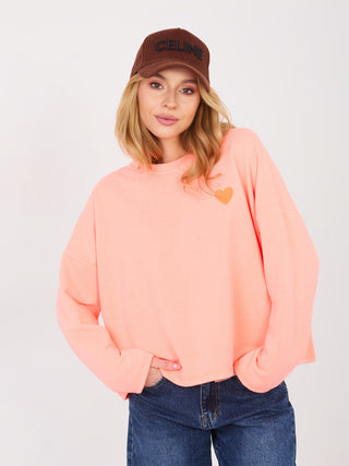 Bluza-MJ-BL-Q2101.84-fluo pomarańczowy
