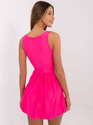 Sukienka-MI-SK-A1439.02-fluo różowy
