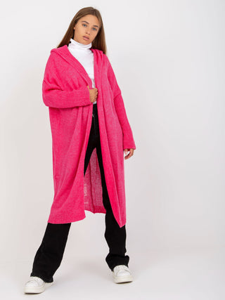 Kardigan-TW-SW-BI-M56.35-fluo różowy